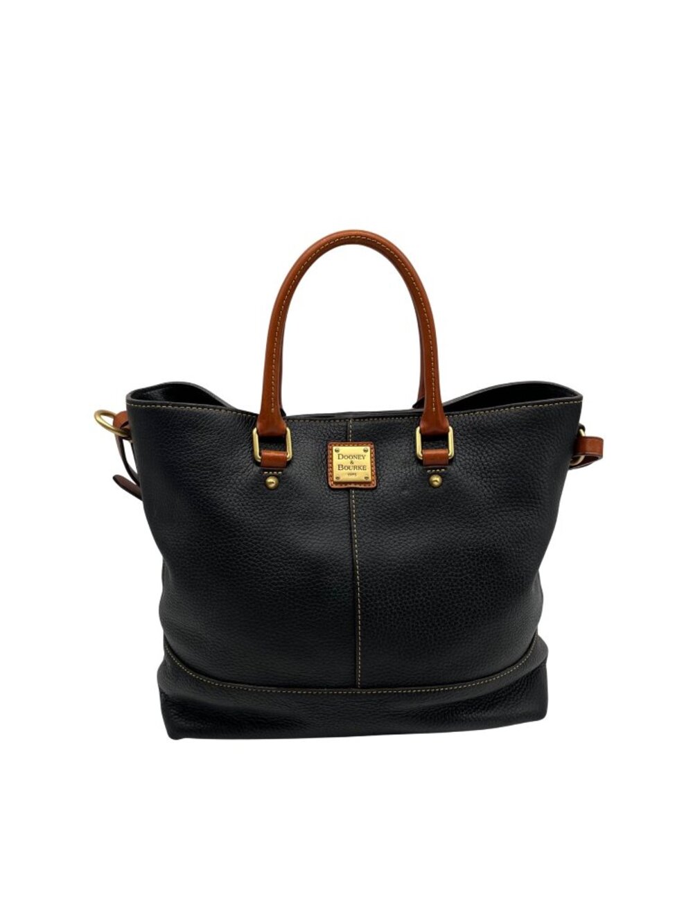 Dooney & Bourke Black Leather Chelsea Shopper Tote Bag